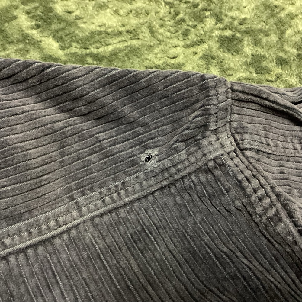 Vintage Disney Pooh Corduroy Shirt S Gray Purple Eeyore Piglet‎ Button Down - Picture 11 of 12